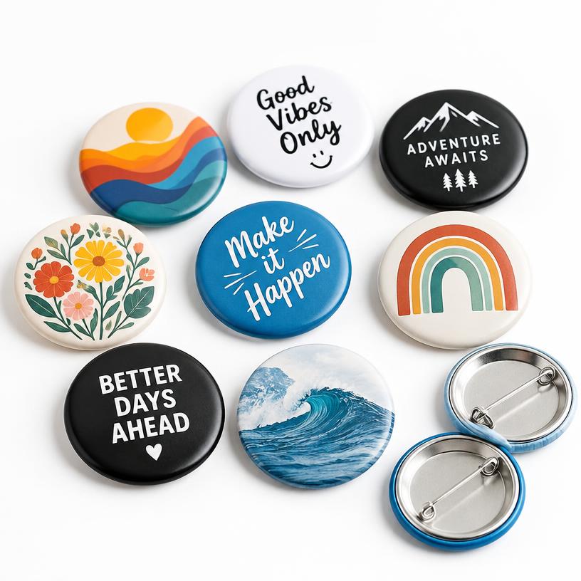 Bottons personalizados para eventos e empresas